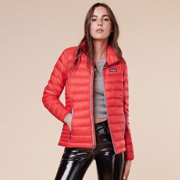 Patagonia Jackets & Blazers - Patagonia Women's Down Sweater Jacket French Red & Mogul Blue XS